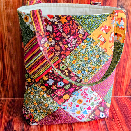 Handmade | Patchwork |Tote | Handbag | Earthy | Design