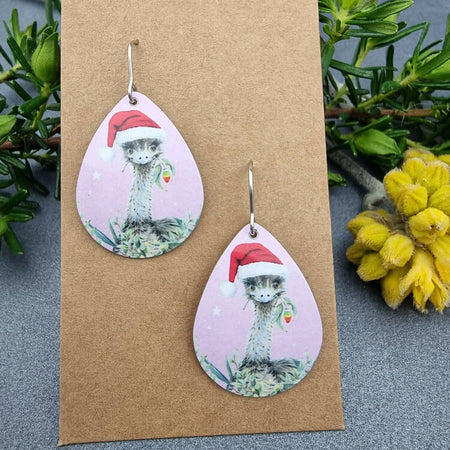 EMU AUSSIE CHRISTMAS - pastel earrings