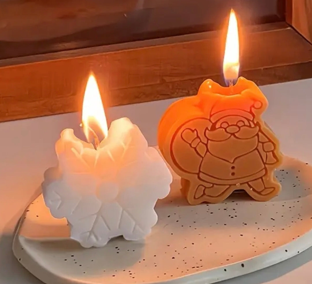 Handmade - 4 PK Christmas Theme Scented Candles