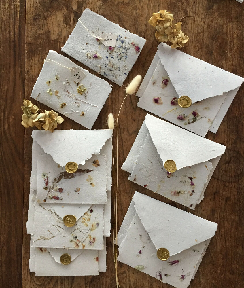 Plantable Seeded Handmade Paper Cards