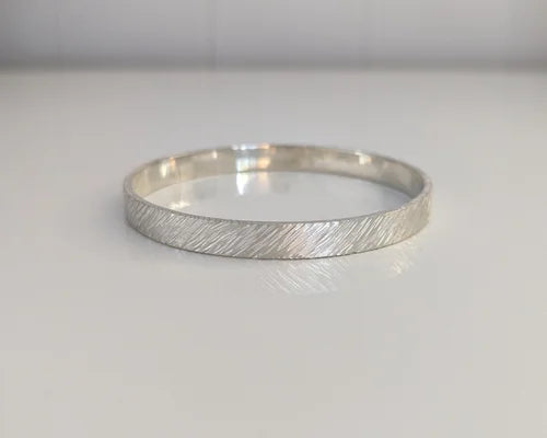 handmade hammered bangle