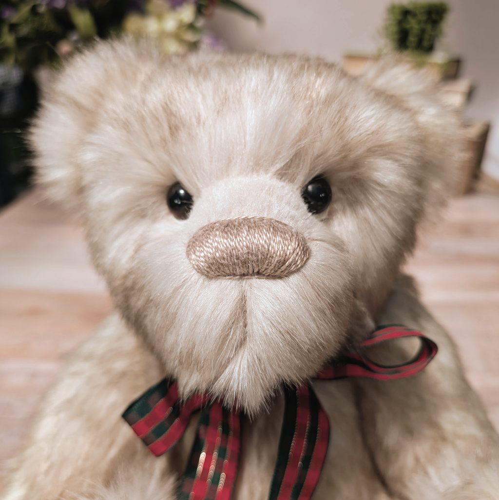 Handmade One-of-a-Kind Fawn Plush Teddy Bear: Collectible Artist Bear