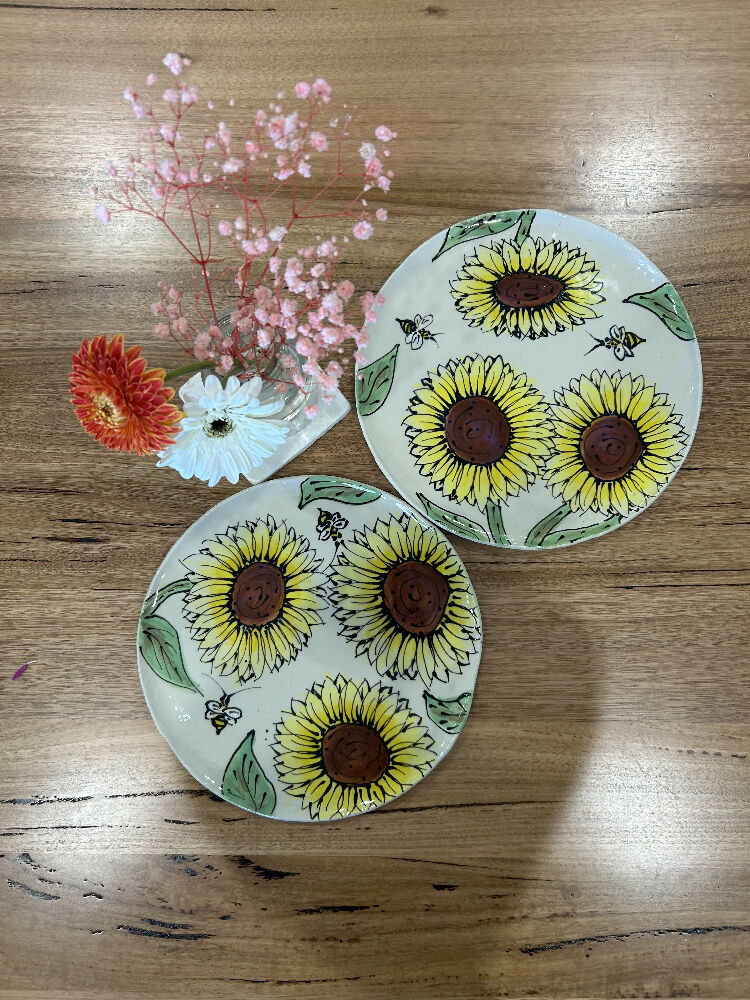 Sunflower Dinner Plates (Set of 2)