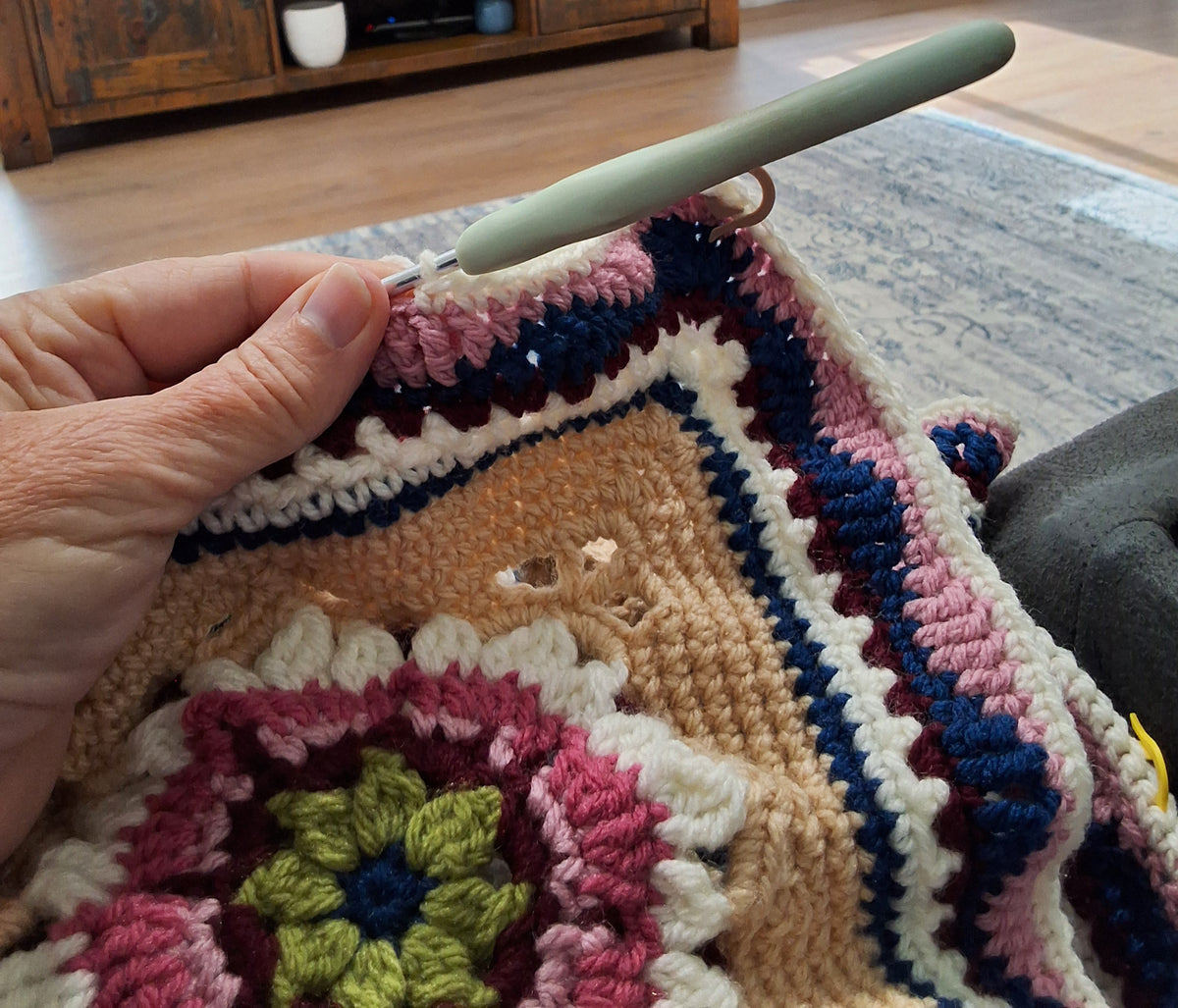 One-of-a-kind handcrafted crocheted heirloom blanket
