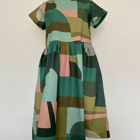 Zoe Dress - Into Town Green