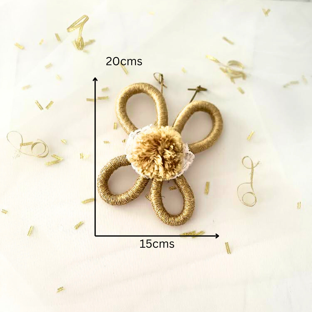 Flower Butterfly Macrame Wall Hanging, Wall Decor