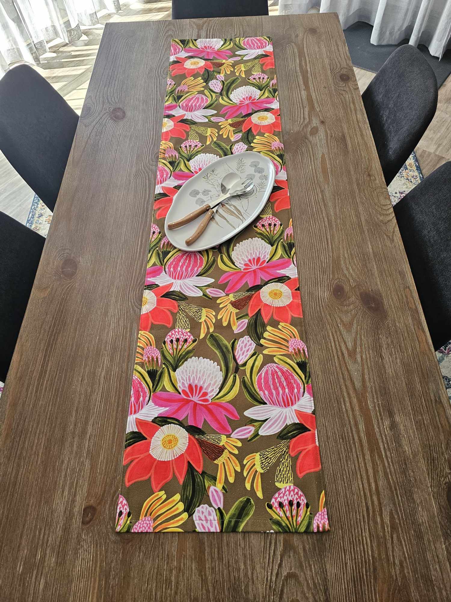 Botanica Olive Table Runner