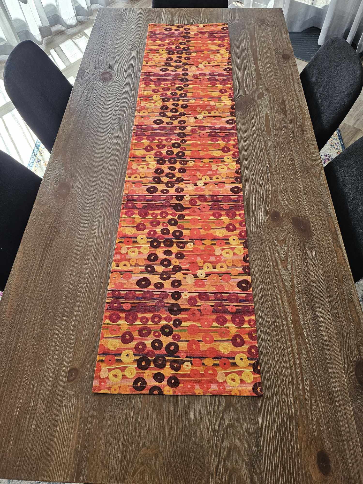 Indigenous Table Runner - My Country Circles