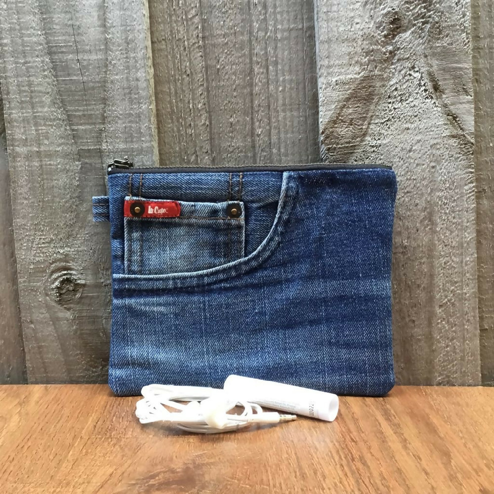 Upcycled Denim Coin Purse - Jeans Pocket