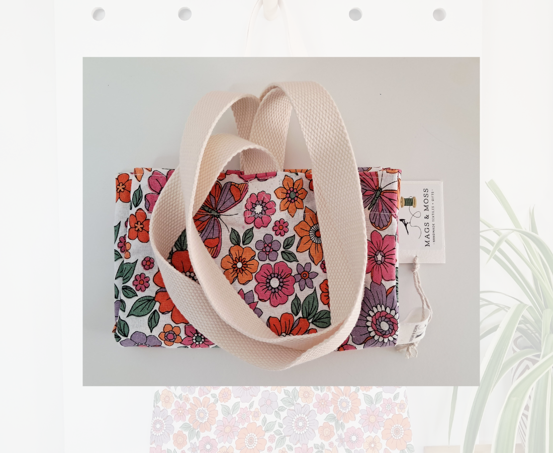 Kid's Library Bag - Butterflies & Flowers!