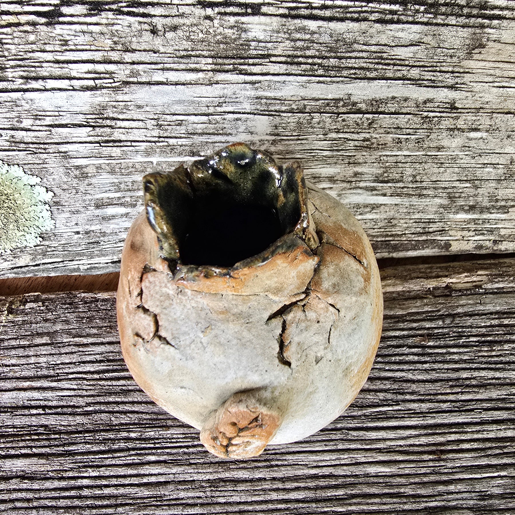 Rustic bud vase