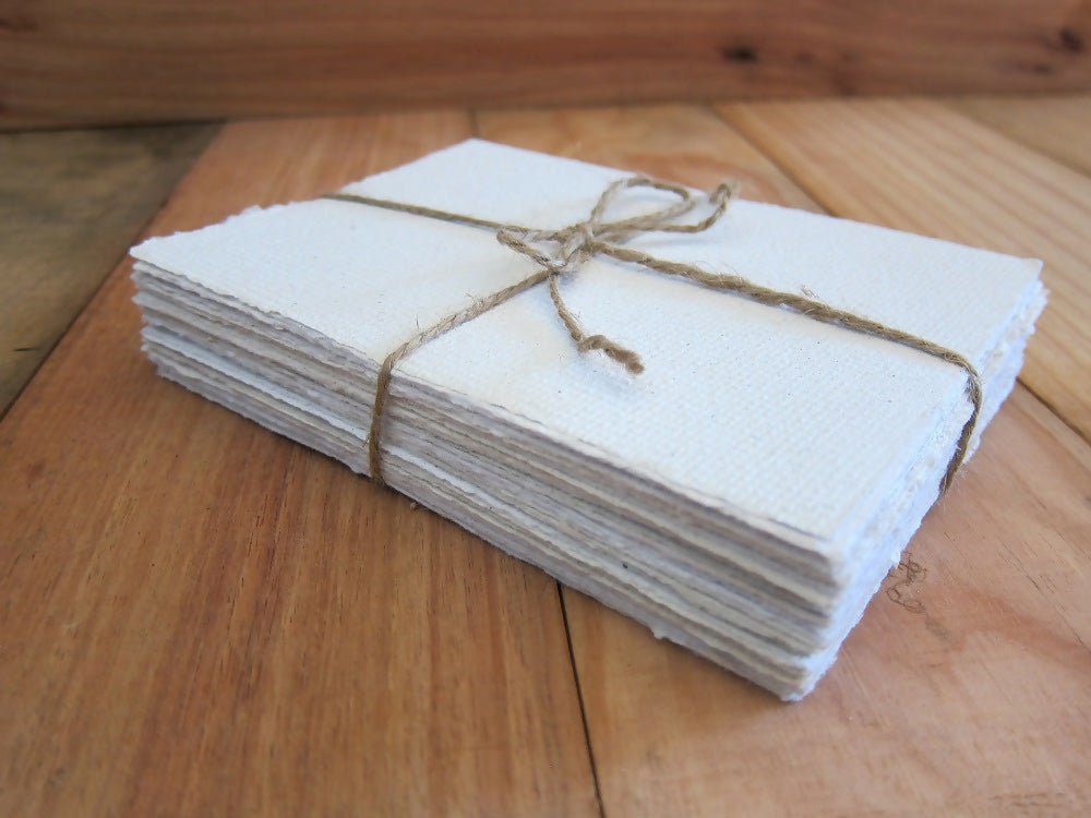 White Handmade Paper Sheets / Wedding paper / Art and Craft paper