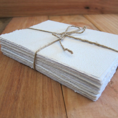 White Handmade Paper Sheets / Wedding paper / Art and Craft paper