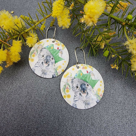 KOALA AUSSIE CHRISTMAS - earrings