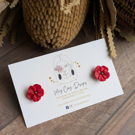 Mini Poppy Studs
