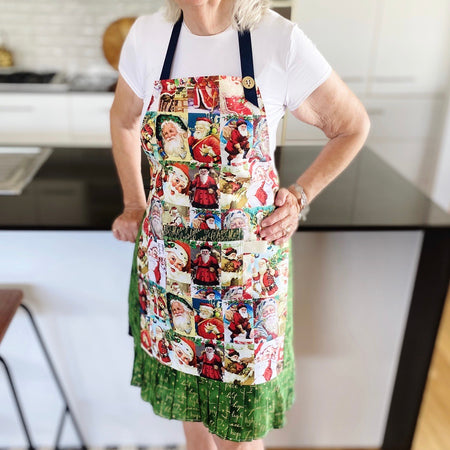 ST Nicholas Christmas pinafore ladies apron.