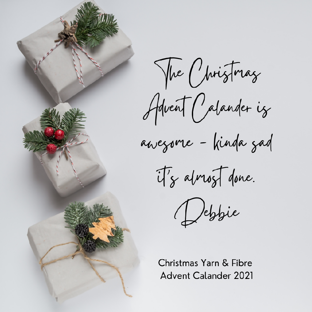 The Christmas Advent Calander is awesome - kinda sad it's almost done Deb.