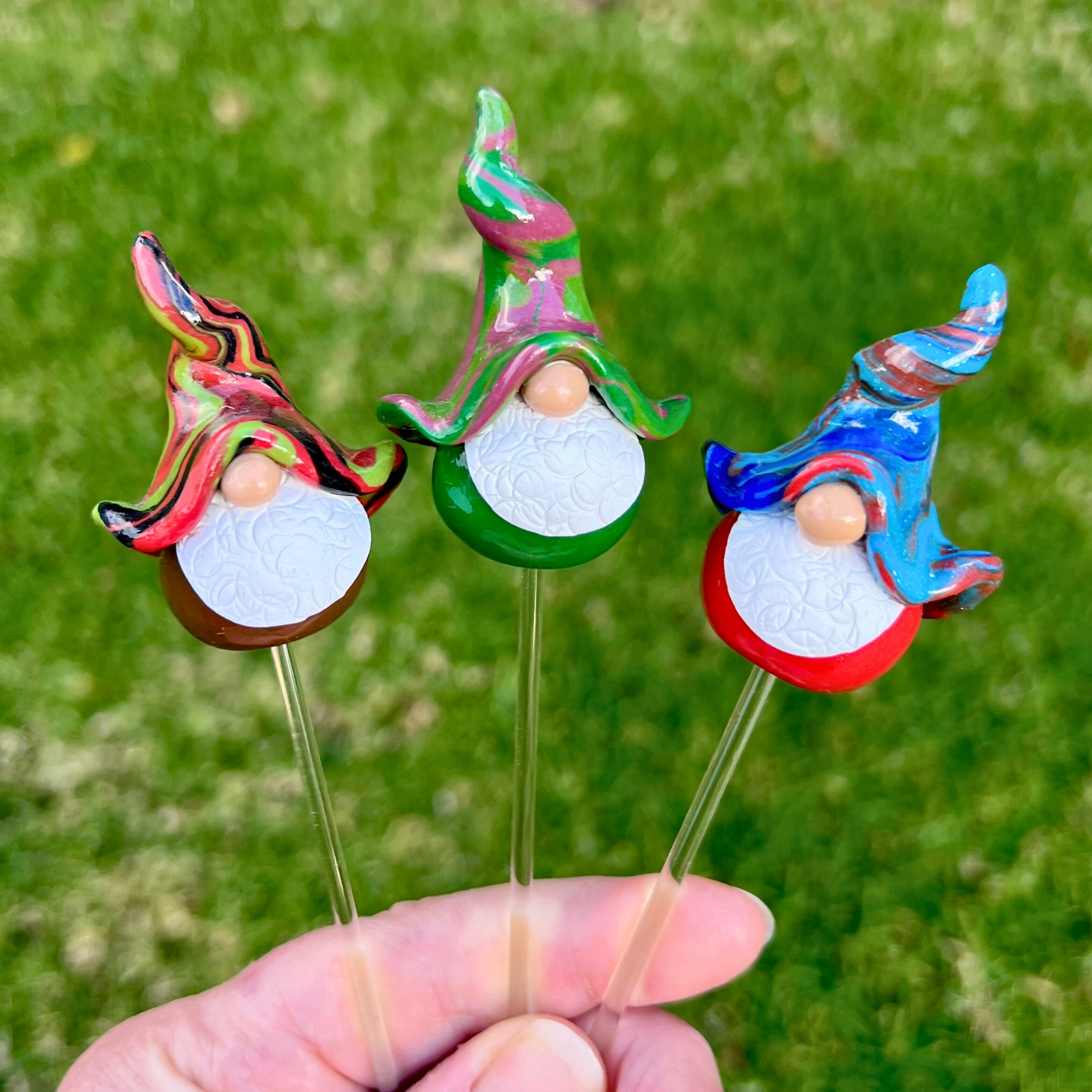 Whimsical gnome trio - Jorian, Gelato & Davin