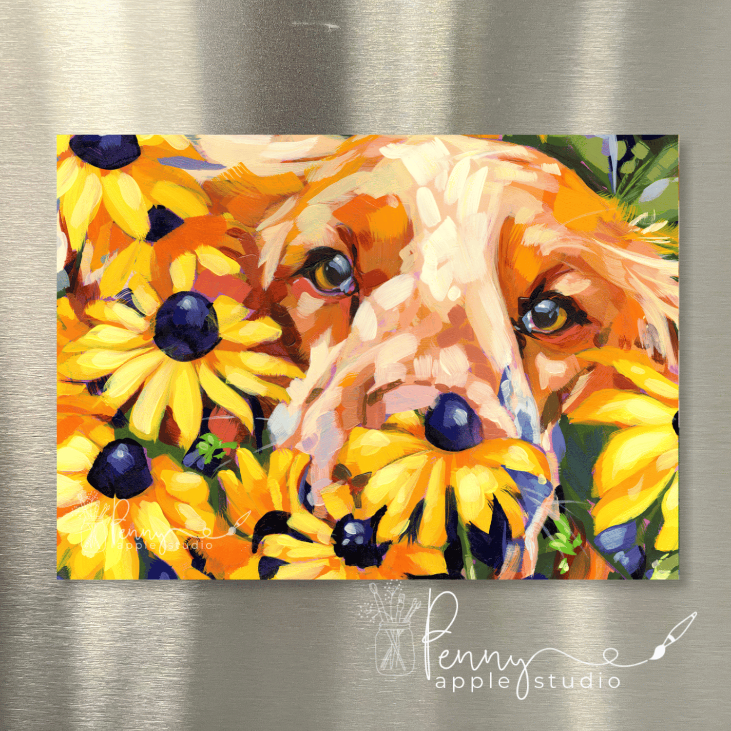 (1) Puppy Dog Fridge Magnet – You Choose