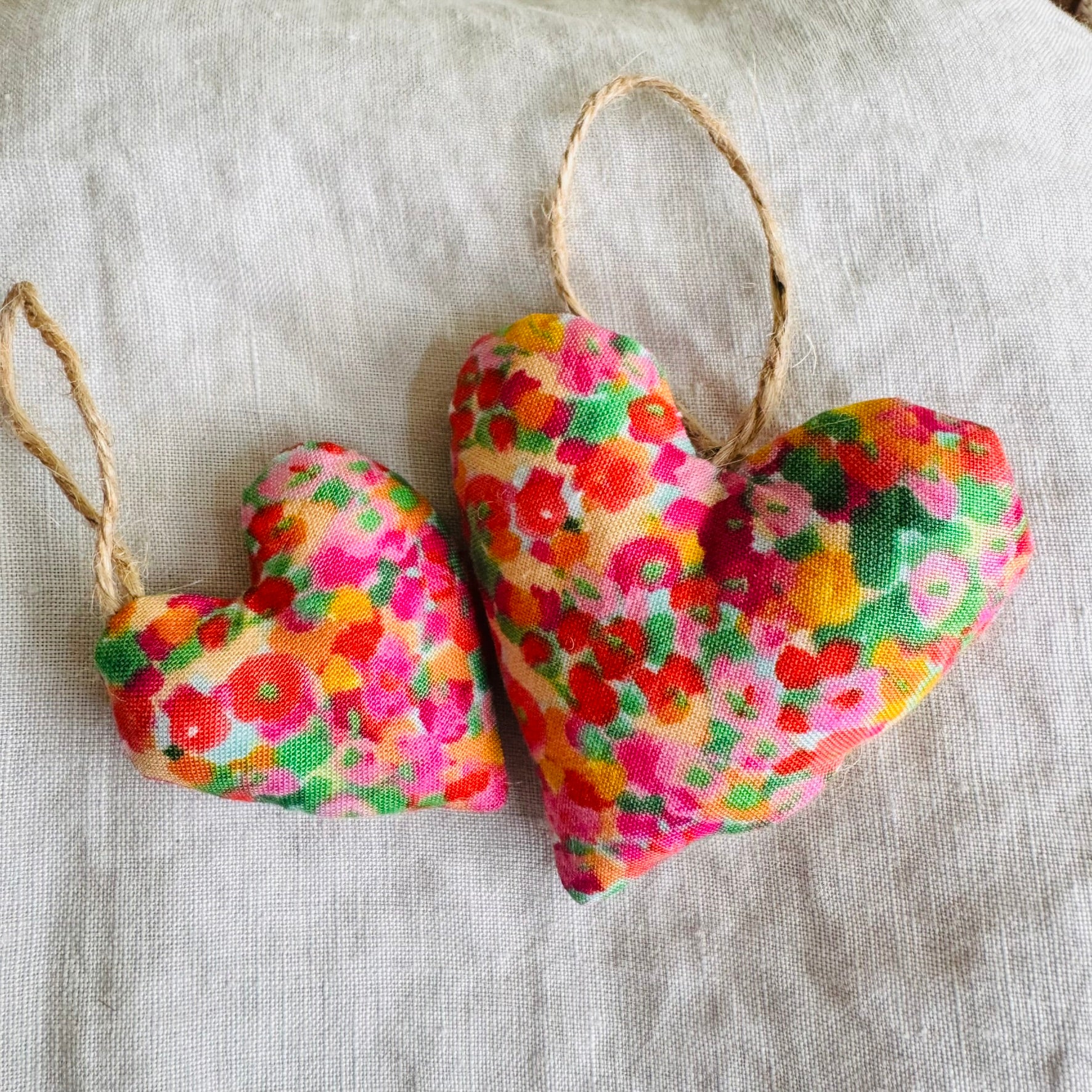 Handmade Super Colourful Hearts