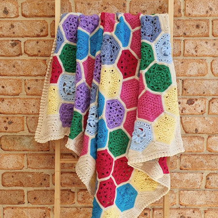 Tiny Garden crochet baby blanket