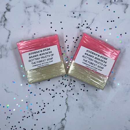 Glittery fruits of the forest soap