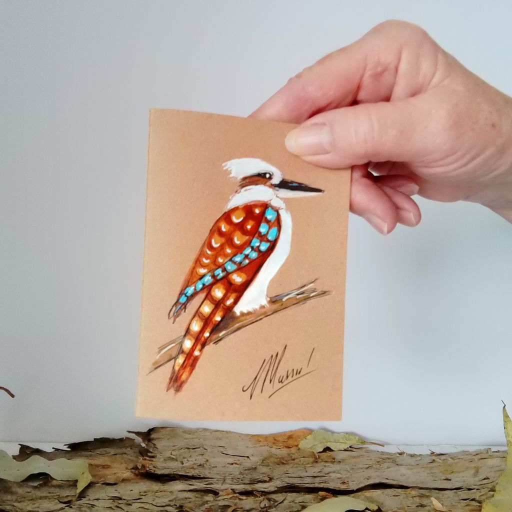 Handpainted Pocket Notebooks. Single or Set of 3. Bird and Animal designs