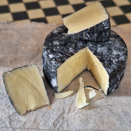 Black ASH cheese with 2 slices and 'slivers' detailing