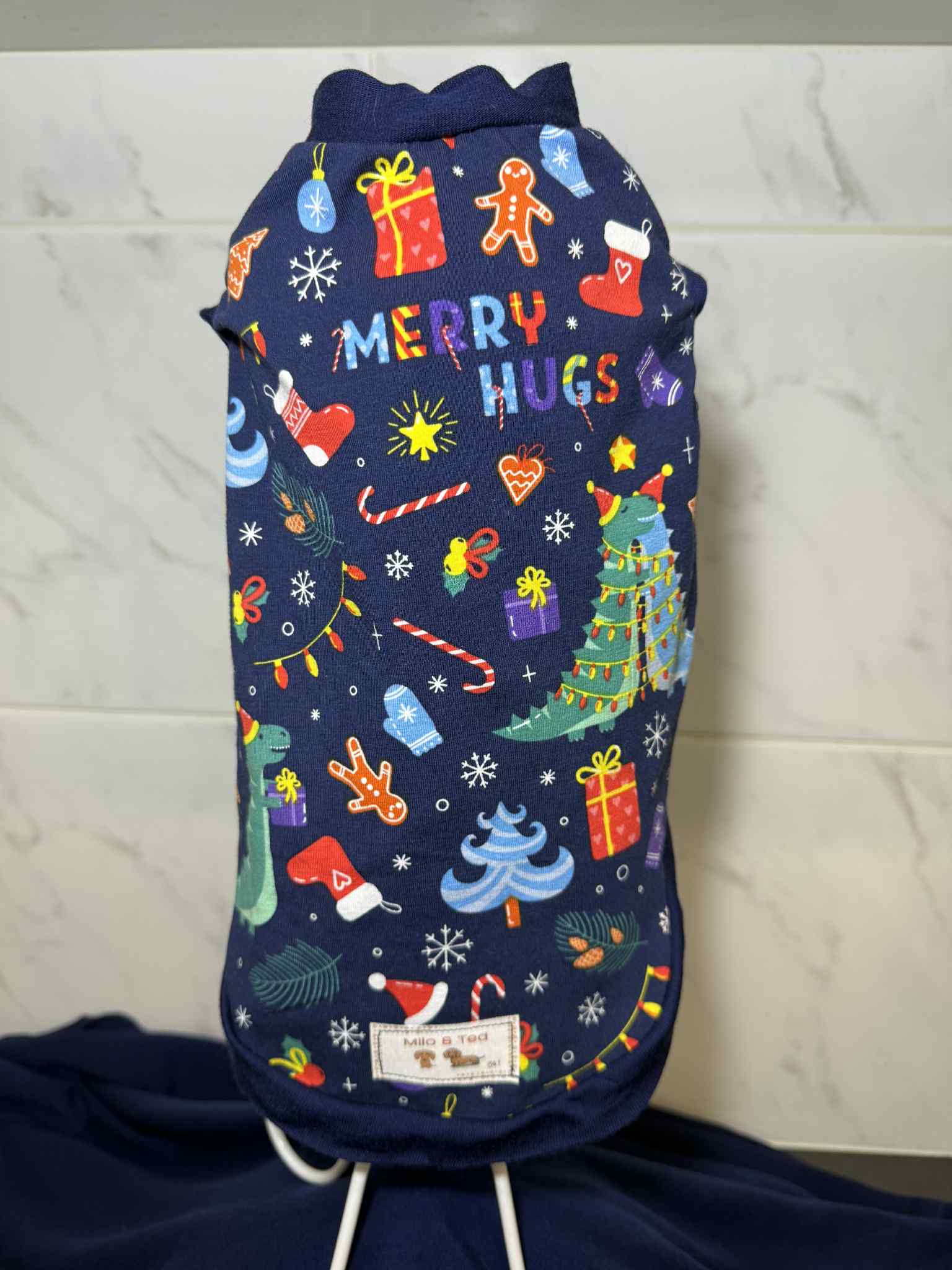 Christmas clothes pyjamas, t-shirts for standard dogs, dachshund, chihuahua, Sphynx cats, pets