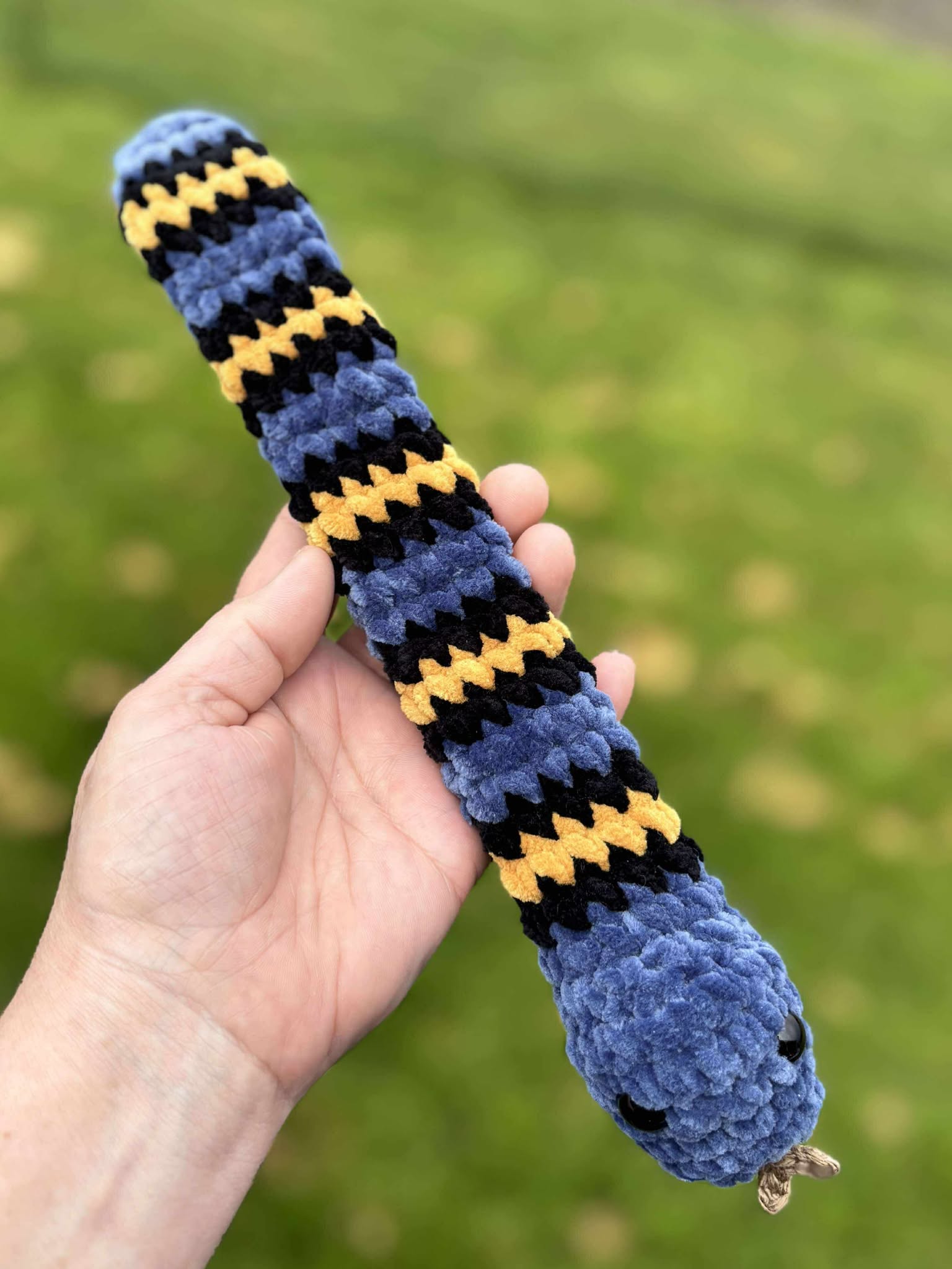 Snake Plush Fun Wrist Band Wearable Crochet Toy Set #1