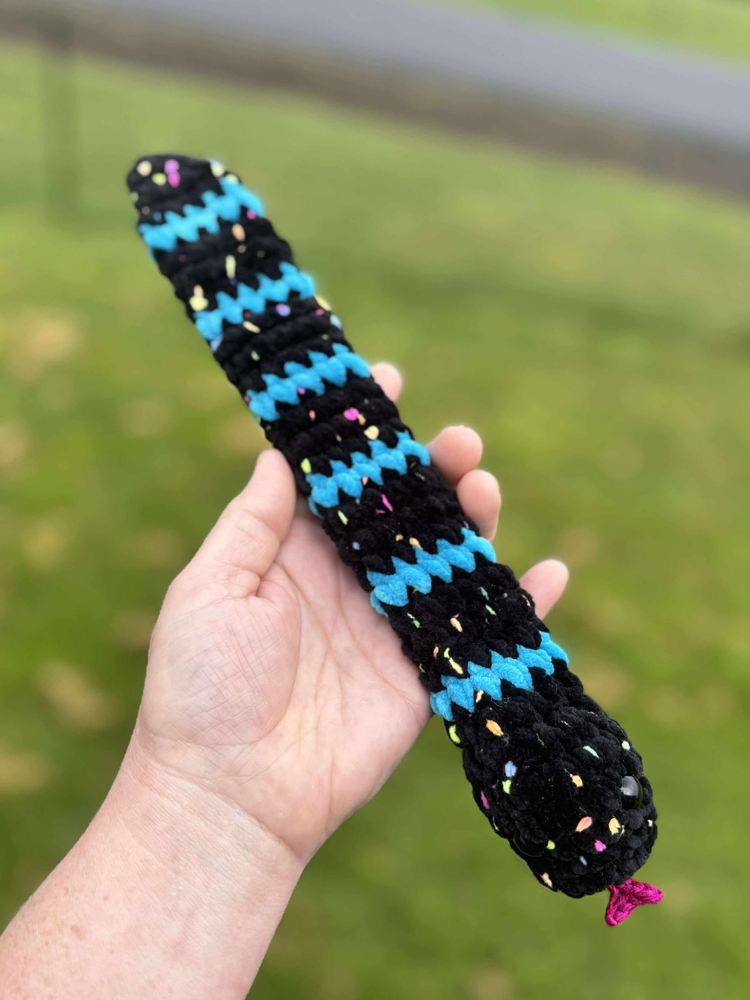 Snake Plush Fun Wrist Band Wearable Crochet Toy Set #2