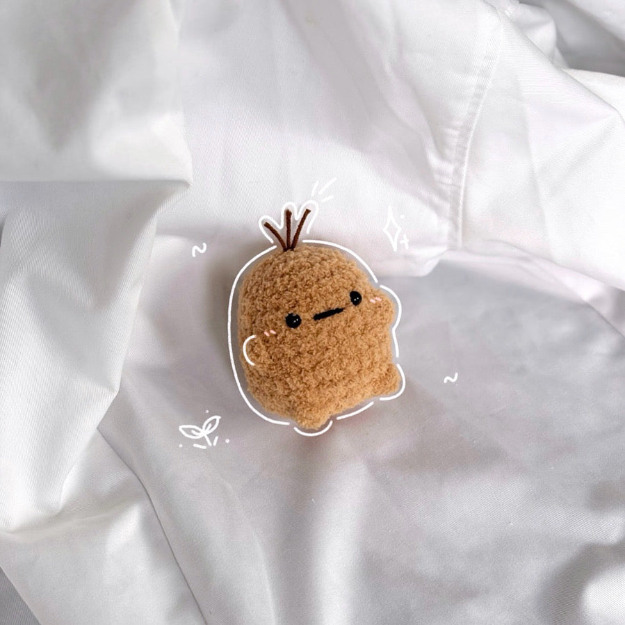 Crochet fluffy potato