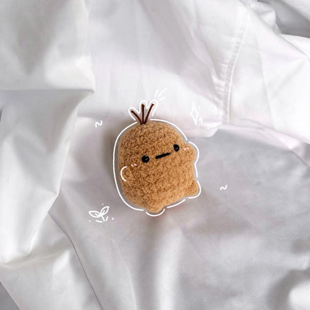 Crochet fluffy potato