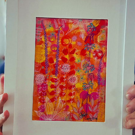 Original Hand Painted Art: Blooming in Salt & Sunshine