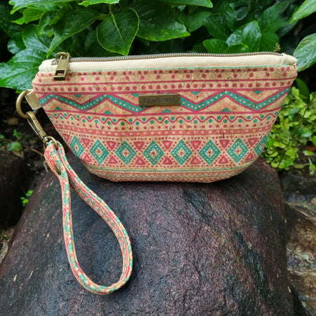 Darcie Pouch Standard- Patterned Cork