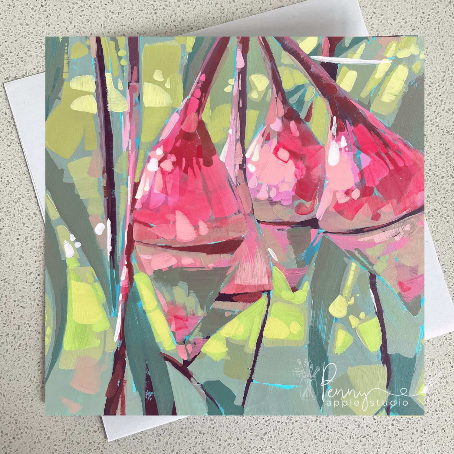 (4) Australian Gumflower Greeting Card Set – Expressive Art