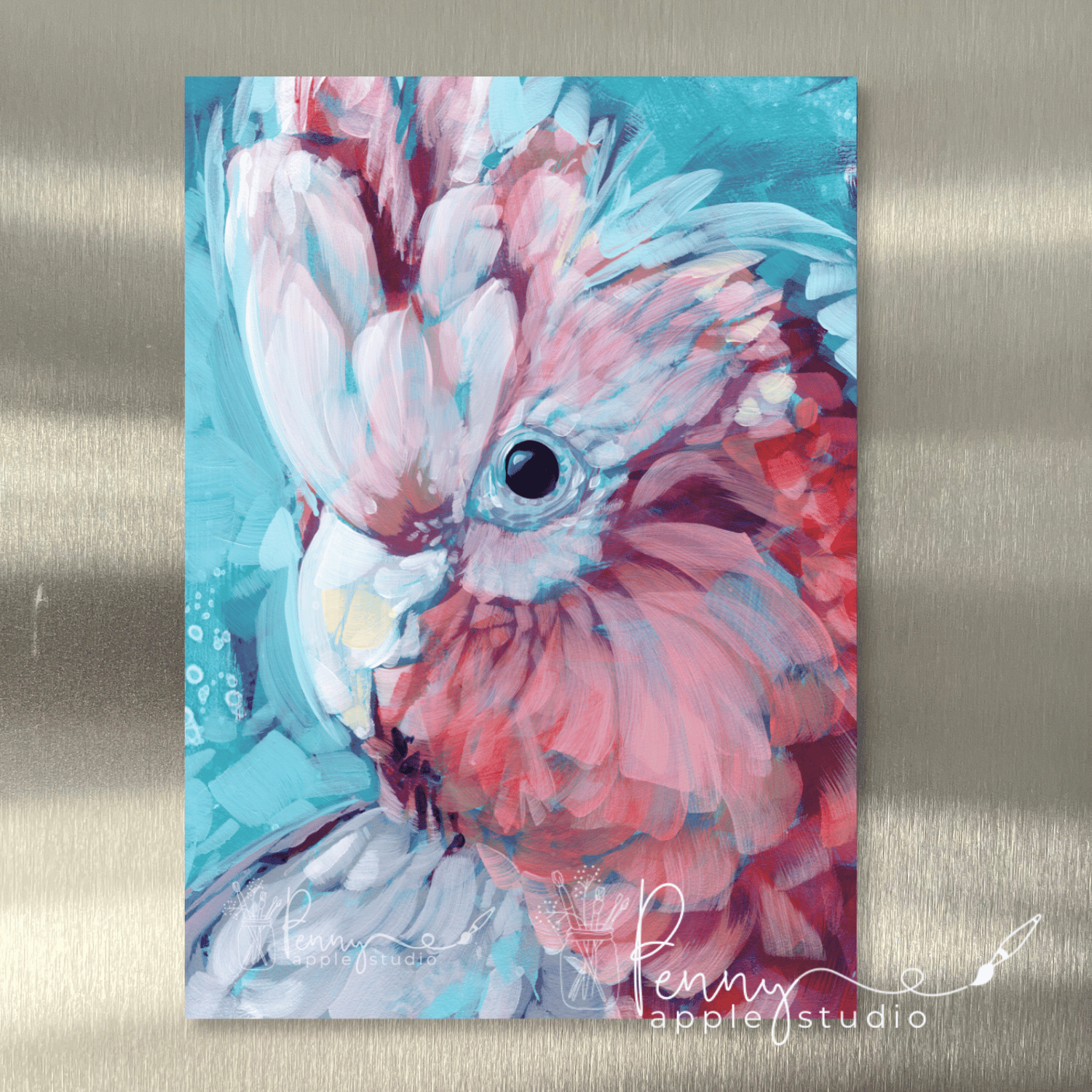 (1) Australian Bird Fridge Magnet – Expressive Mini Art