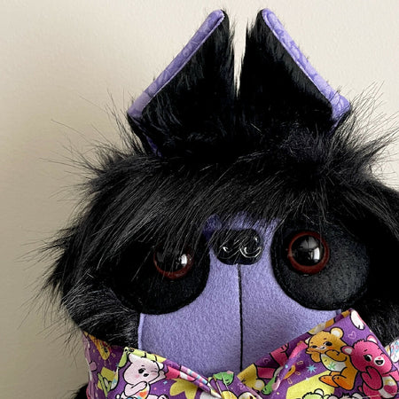 Bigbear Plush Black 30cm Handmade Unique Decorative Fur Bear