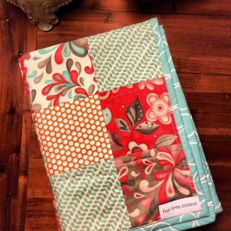 Birds & Blooms Patchwork Baby Quilt