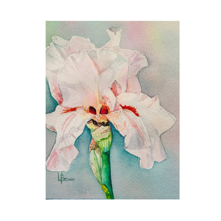 Mini Blooms #6 Iris Original Watercolour Painting