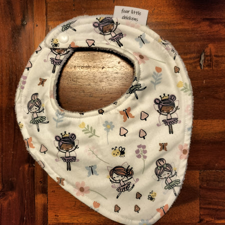BALLERINA BIB WHITE TOWELLING