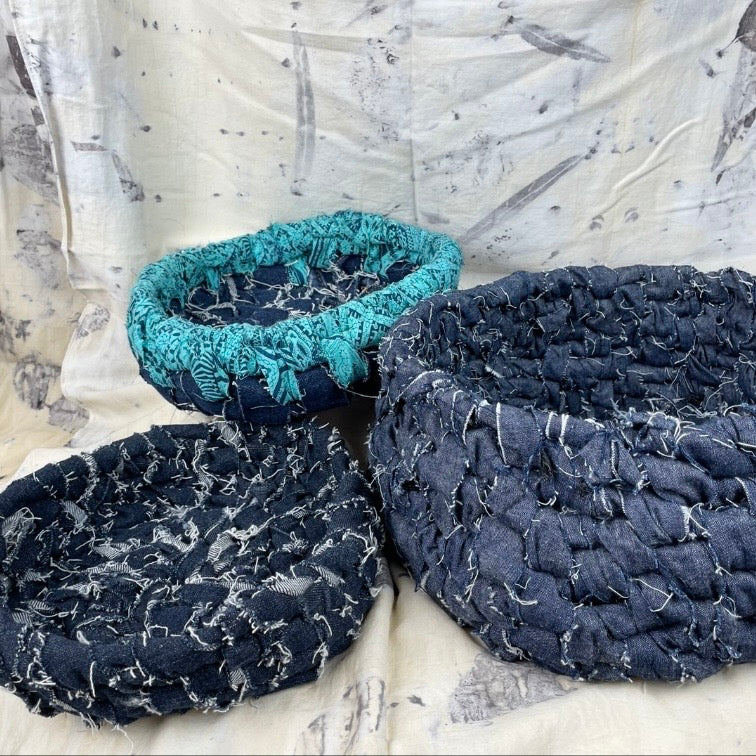 Upcycled Handwoven Basket