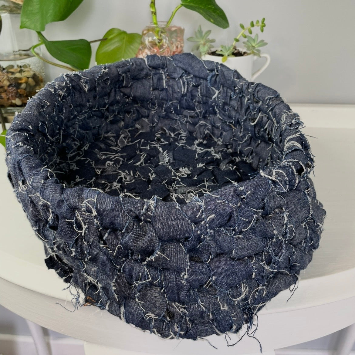 Upcycled Handwoven Basket