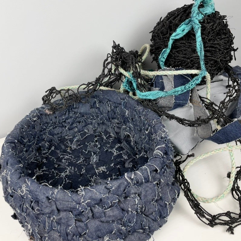 Upcycled Handwoven Basket