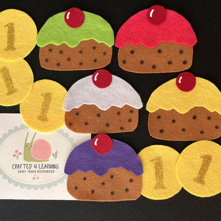 5 Currant Buns Felt Board Set