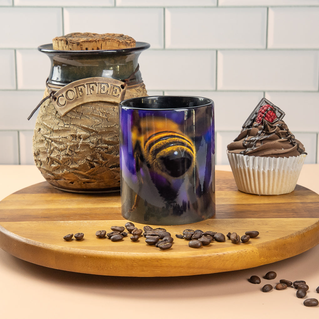 Honeybee and Lavender Coffee Mugs