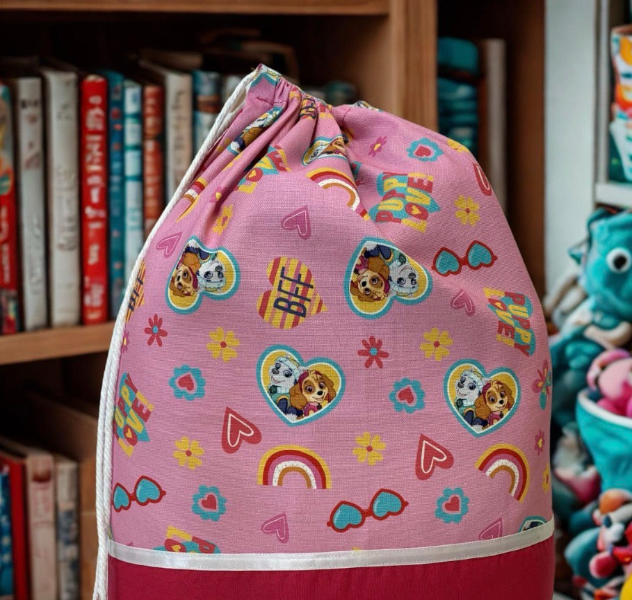 Children's Library Bag , Handmade, Personalised