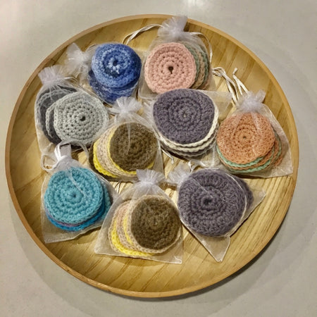 Crocheted Eco-Friendly Bathroom Collection - Face Wipes (Pack of 7)