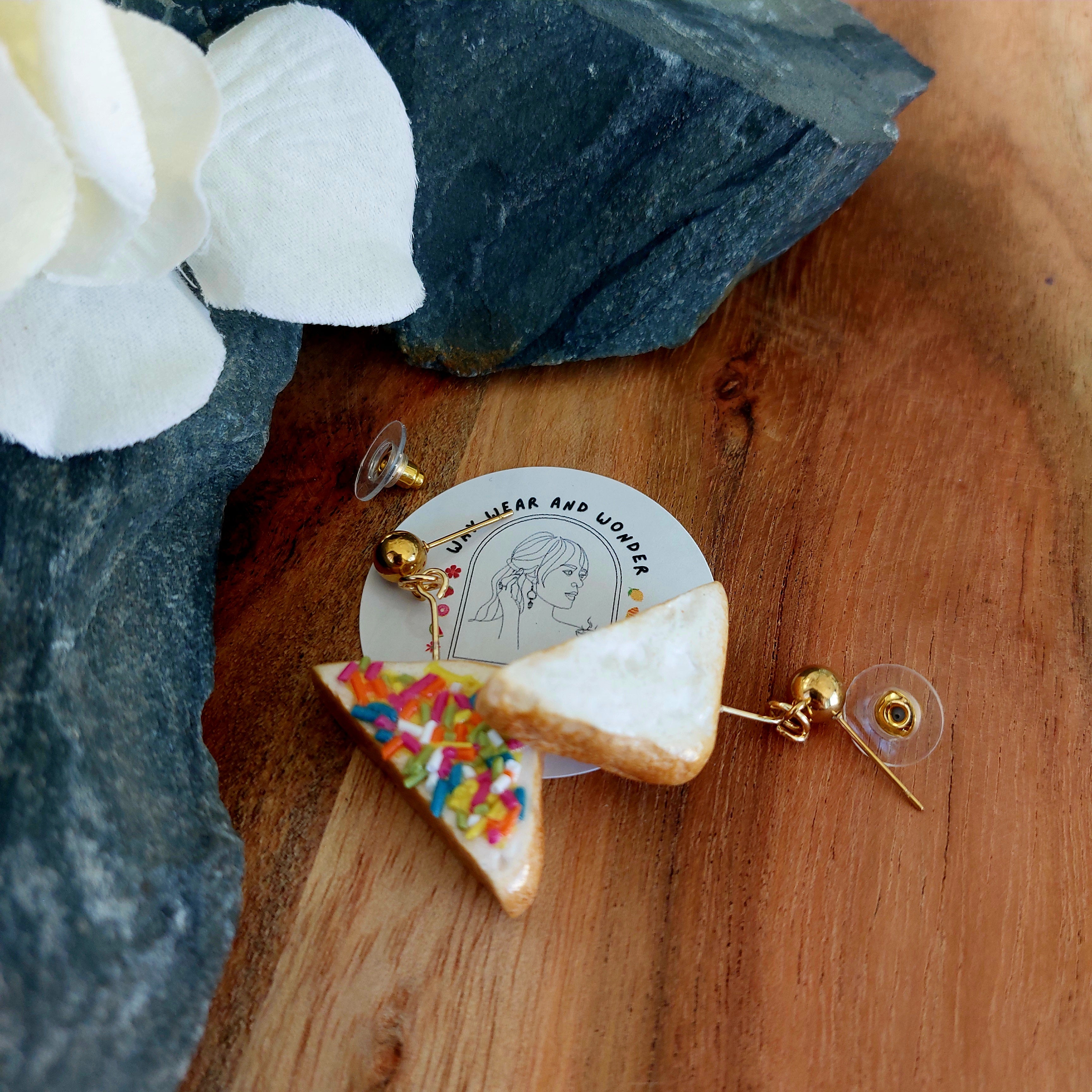 Fairy Bread Earrings | Food Inspired Statement Earrings