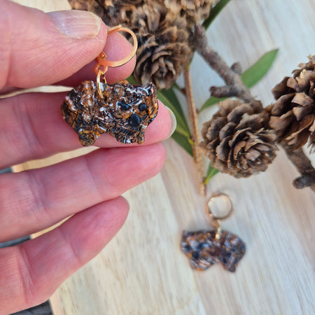 Wally Wombat Dangle Earrings